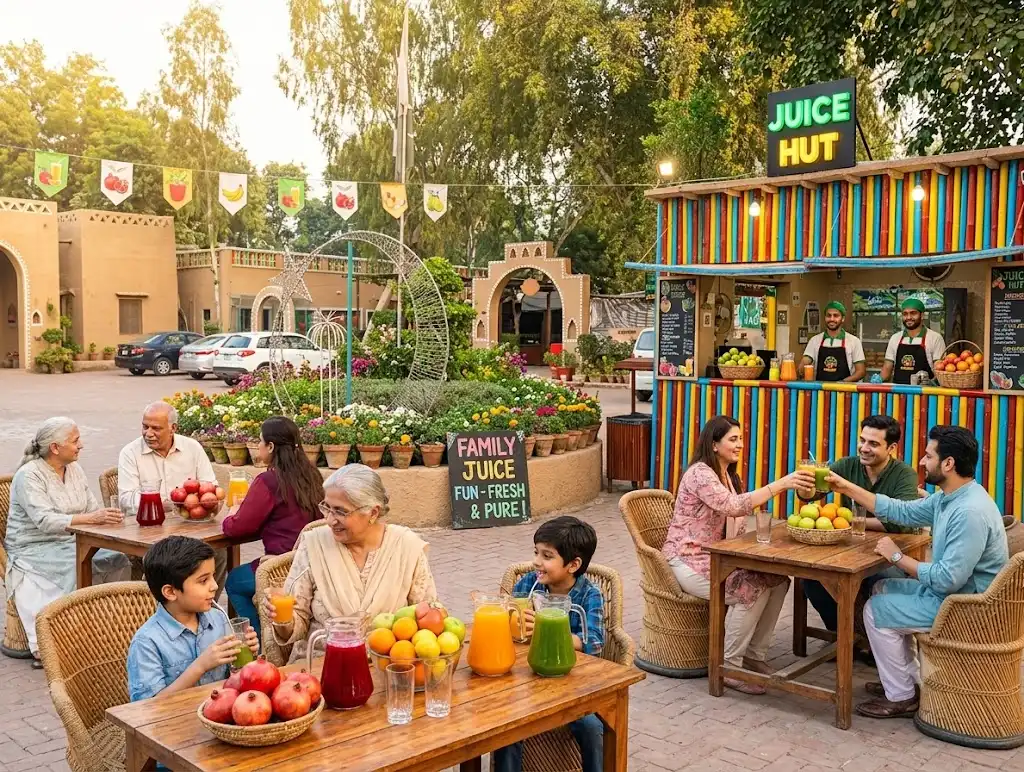 Juice Hut family dining