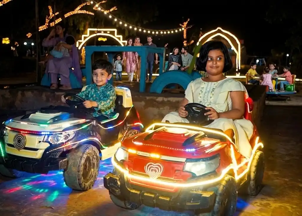 Dedicated electric car driving track for kids