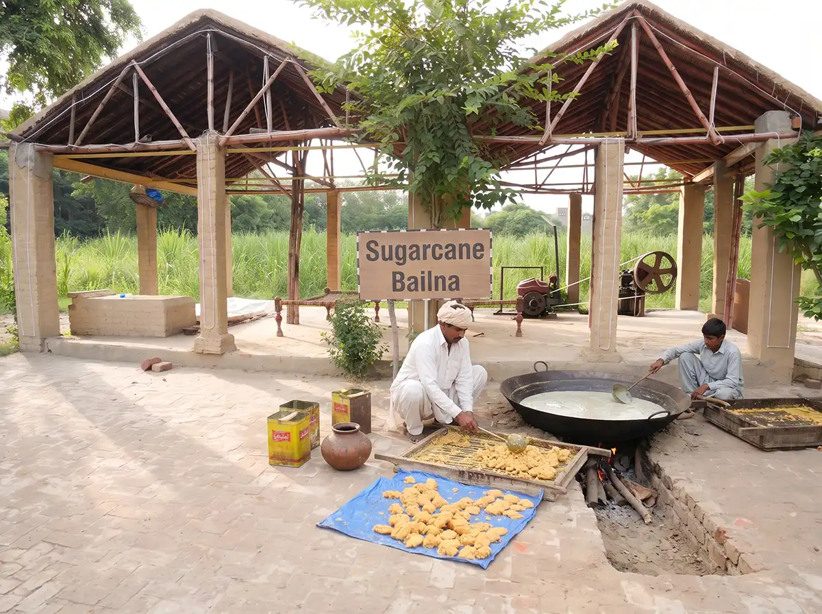 Live Gurh Making at Lahore Organic Village