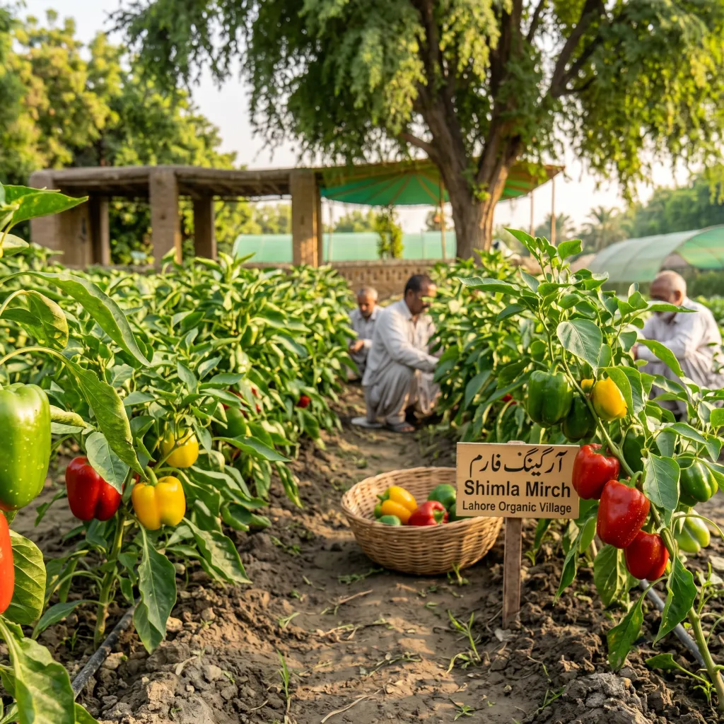 Bell Peppers Shimla Mirch at Lahore Organic Village