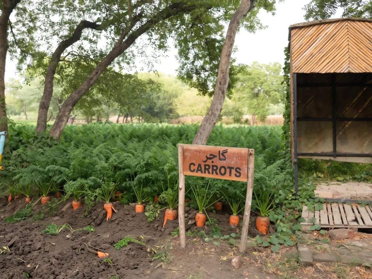 Carrots at Lahore Organic Village