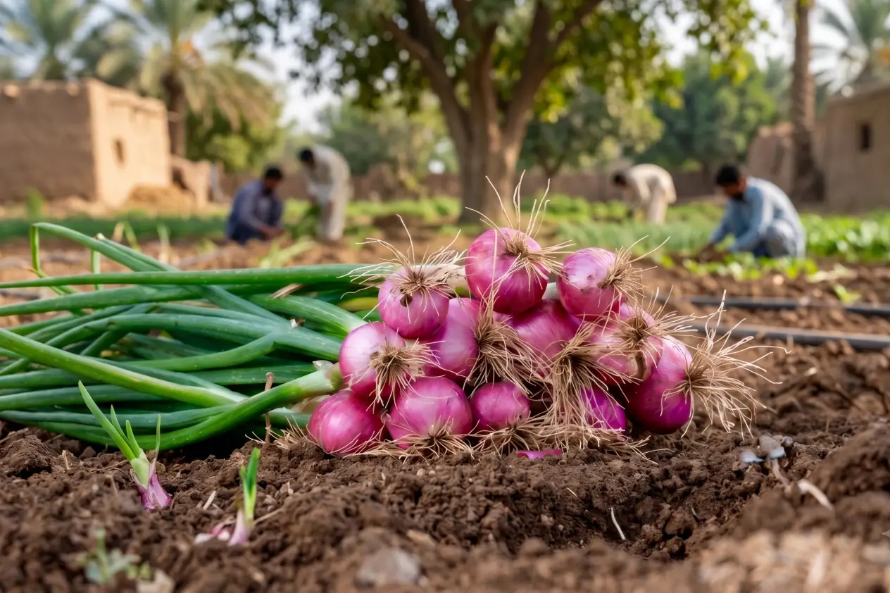 Onion (Pyaz) at Lahore Organic Village