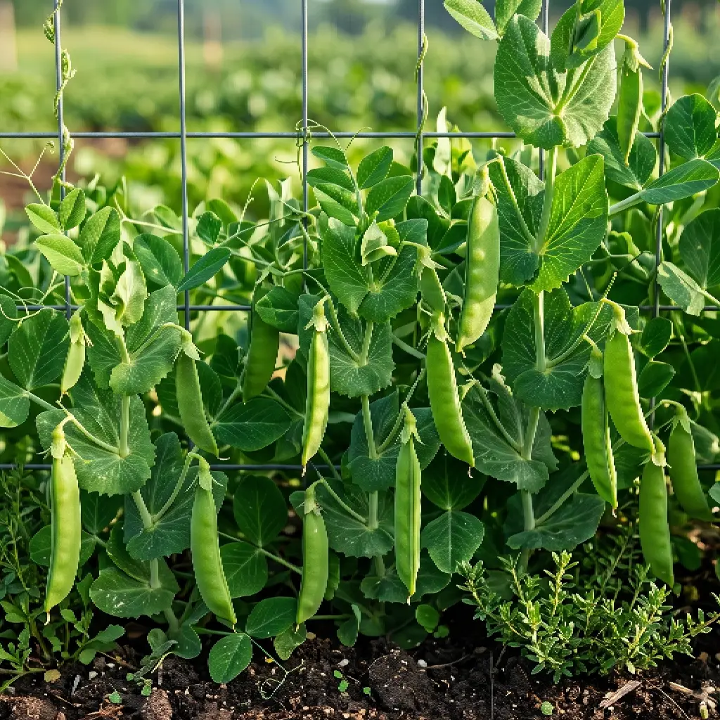 Peas (Matar) at Lahore Organic Village