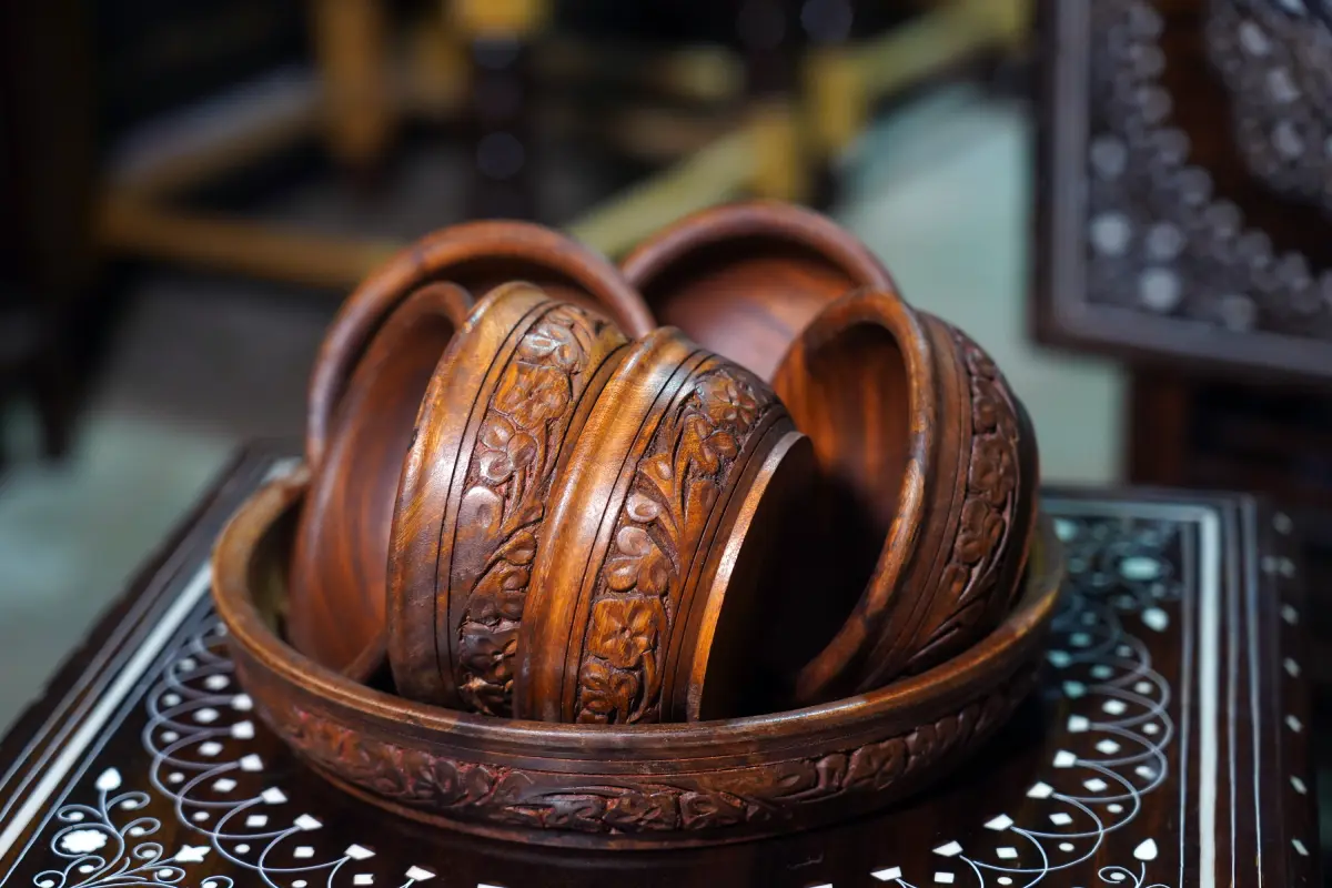 Wooden Serving Bowl Set