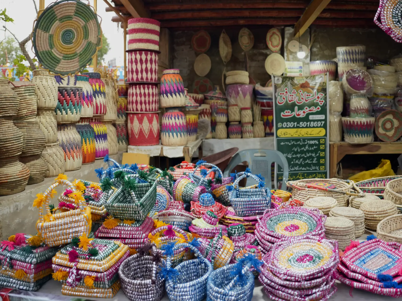 Handcrafted products at Cholistani Cultural Handicraft