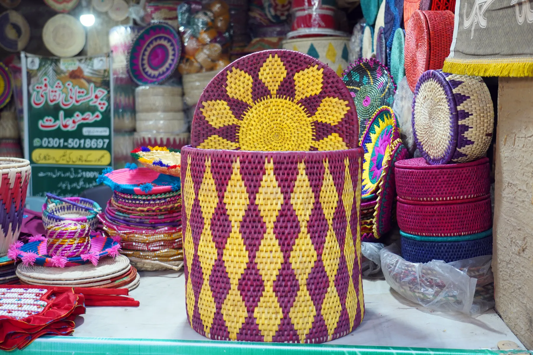 Clothes Organizer Handmade Basket