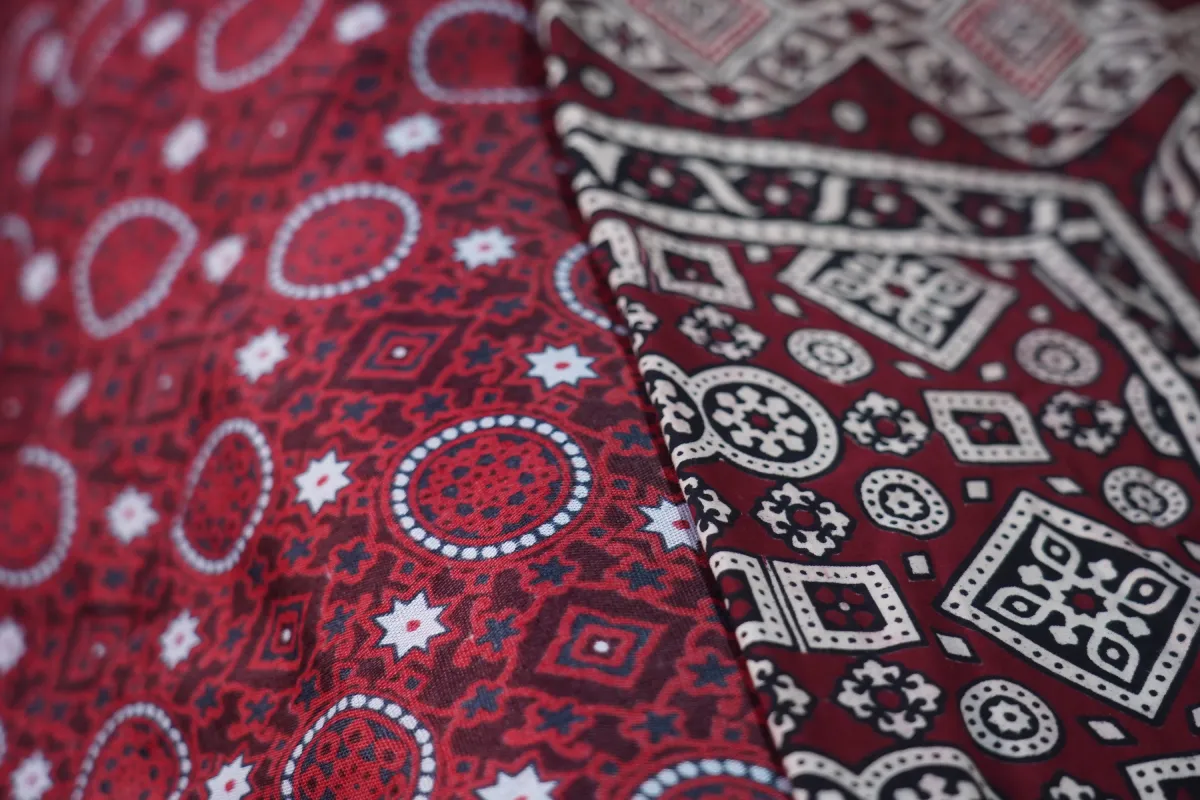 Traditional Ajrk at Rehan Kamalia Khaddar